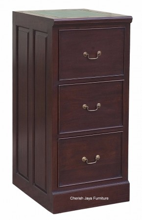 Code: BO 30-M Name: File Cabinet with leather top Size: W=50 x D=60 x H=111 cm